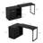 Philipe 3-Drawer L-Shaped Computer Desk -182380345