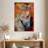 Brampt White Abstract Horse-108225894