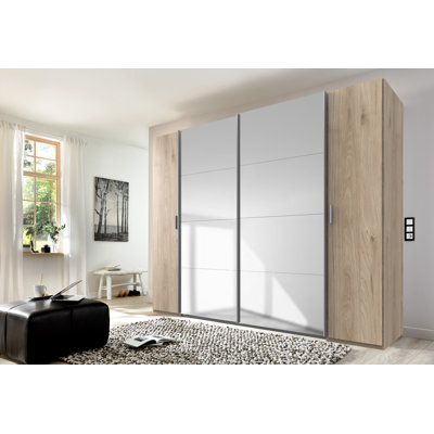 Ranchero 4 Door Manufactured Wood Wardrobe