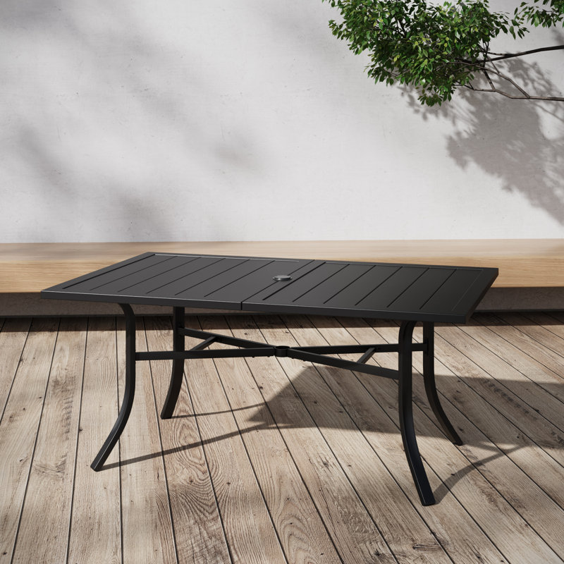 Table d'appoint d'extérieur rectangulaire, H 28,3 po x l 59 po x P 38 po
