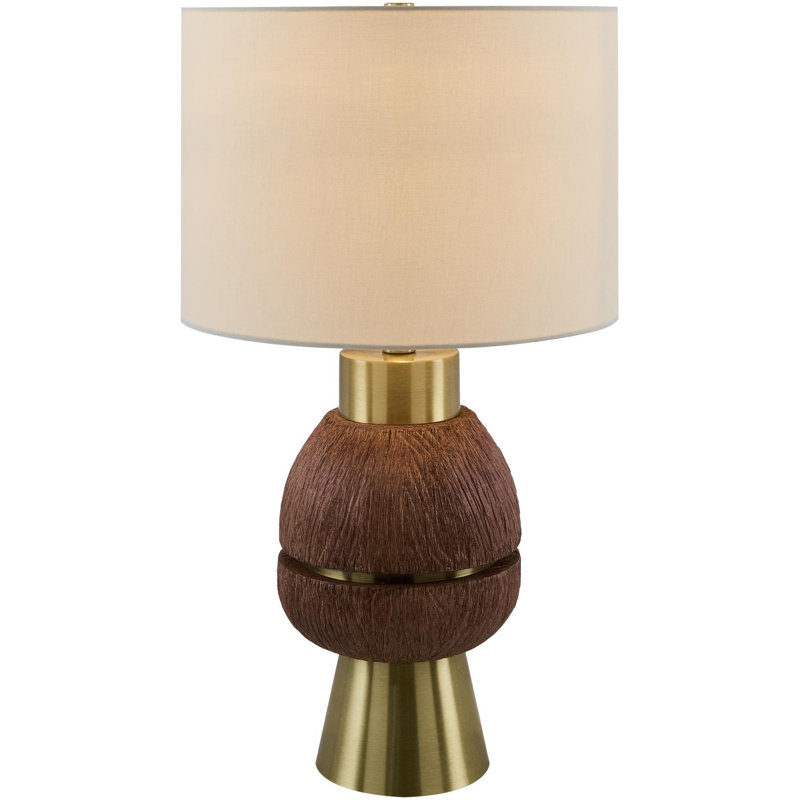 Kelemen Table Lamp, Dark Brown/Gold