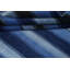 Tapis bleu / gris en laine noué à la main de conception unique 6 pi 8 po x 9 pi 9 po New Age