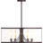 Concerto 6-Light Indoor Antique Bronze Chandelier with White Semi-Transparent Polymer Drum Shade