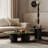 Modern Nested Coffee Tables, Minimalist Style Living Room Center Table In Green And Black For Living Room Lounge Office