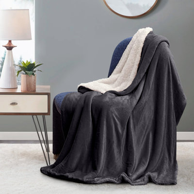 Hanae Sherpa Fleece Thick Blanket Bed Throws