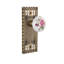 Craftsman Plate with White Rose Porcelain Door Knob-348689145