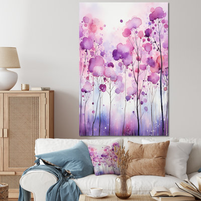 Explosion de fleurs de bohème mauve