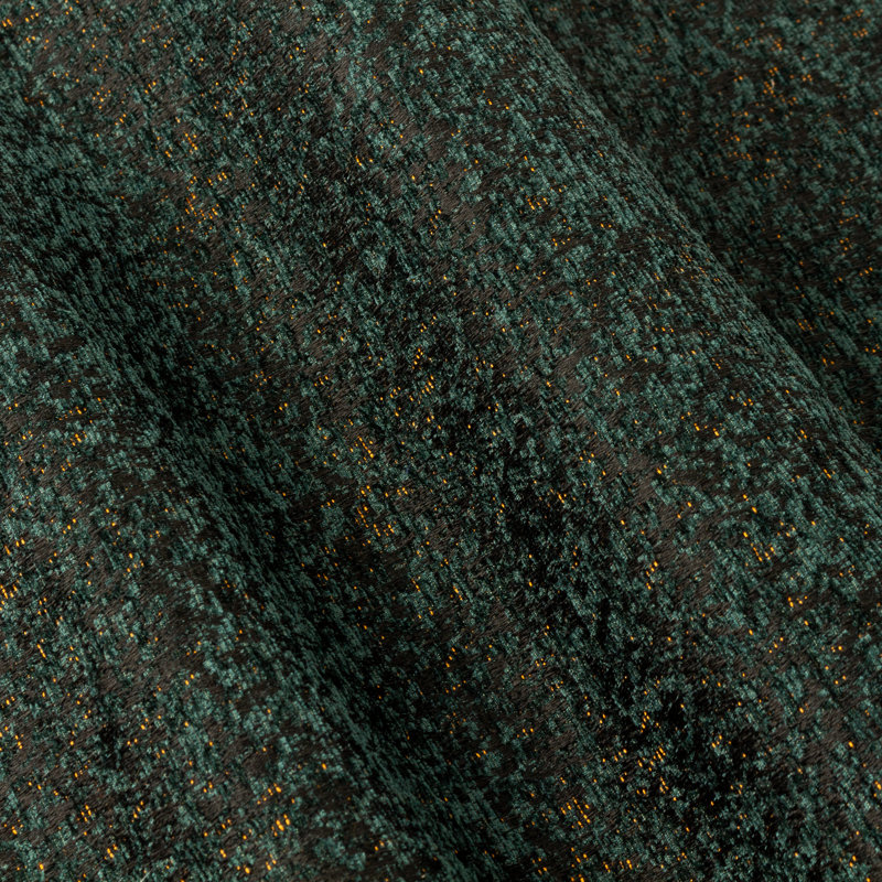  Chenille Room Darkening Eye Curtains, Emerald, 117cm Width x 183cm Drop