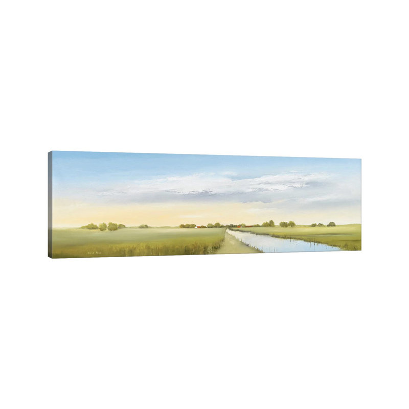 Lowlands I by Hans Paus - Wrapped Canvas Panoramic Painting, 30.48 cm H x 91.44 cm W x 1.91 cm D