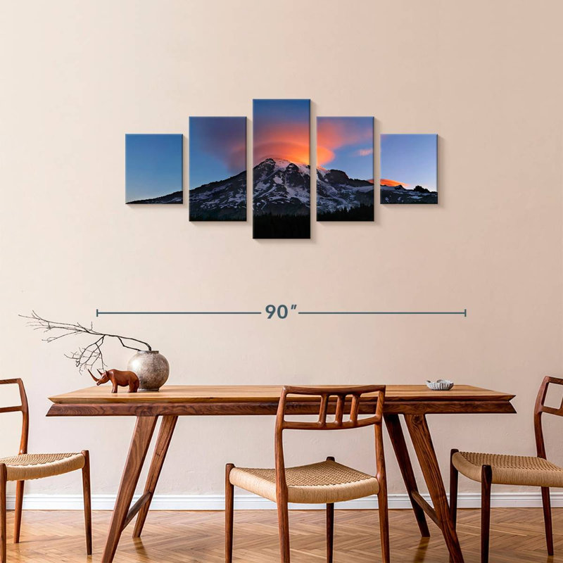 Mount Rainier Cloud Dome, 34" H x 74" W