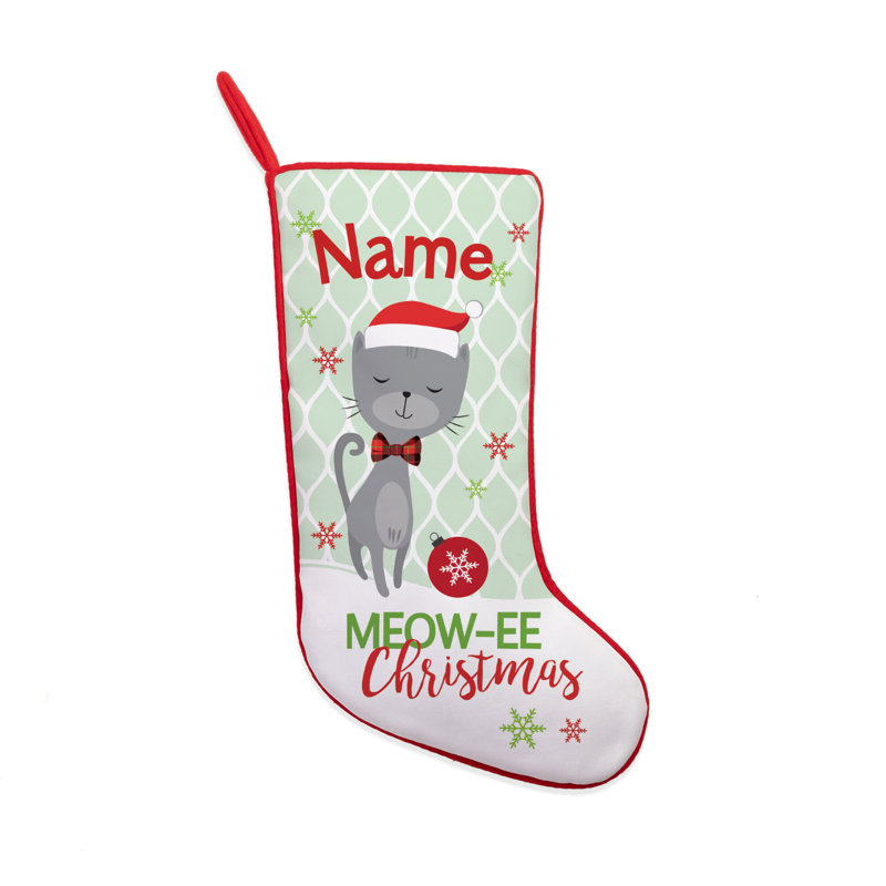 Bas de Noël personnalisé Meow-GE, Oui