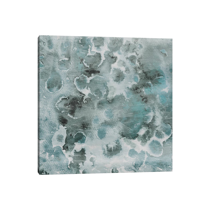 Cool Blue Flower Bursts by Milli Villa - Gallery-Wrapped Canvas Giclée on Canvas, 30.48 cm H x 30.48 cm W, Wrapped Canvas