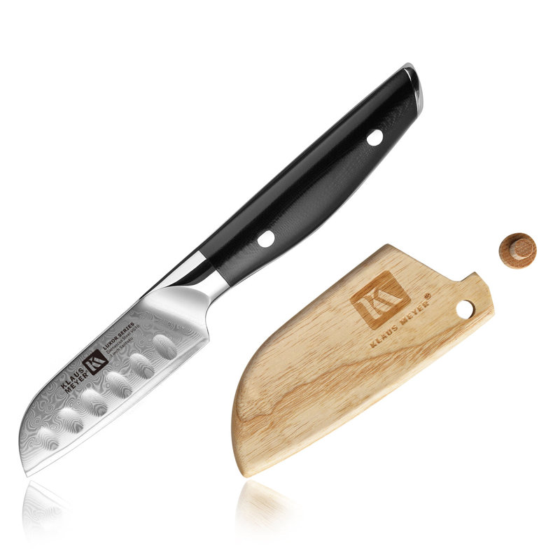 Klaus Meyer Luxor 3'' Santoku Knife (Wood Sheath Contained)