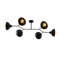Plafonnier semi-encastré 6 lumières-492259767