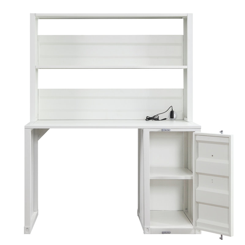 1-Door Writing Desk with Hutch