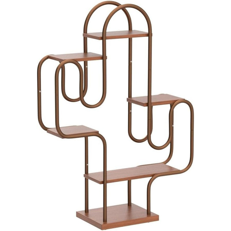 Support pour plante de coin Cactus, bibliothèque 6 niveaux