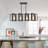 4 - Light Kitchen Island Rectangle/Square Chandelier