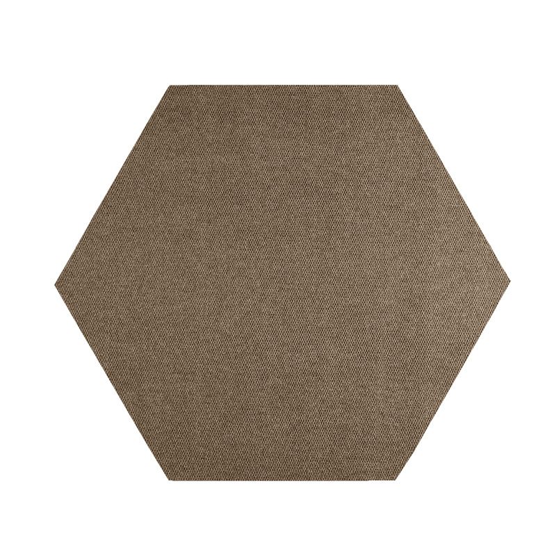 Tapis d'intérieur / extérieur tissé à la machine Estol, Hexagone 8 pi