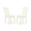 Ensemble de table de cuisine 3 pièces comprenant une table de salle à manger rectangulaire avec rallonge papillon et 2 chaises rembourrées en lin, 81 x 152 cm, acajou-1977523192-1977523195