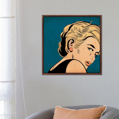 Girl With Red Earring by Joseph McDermott - Print on Canvas