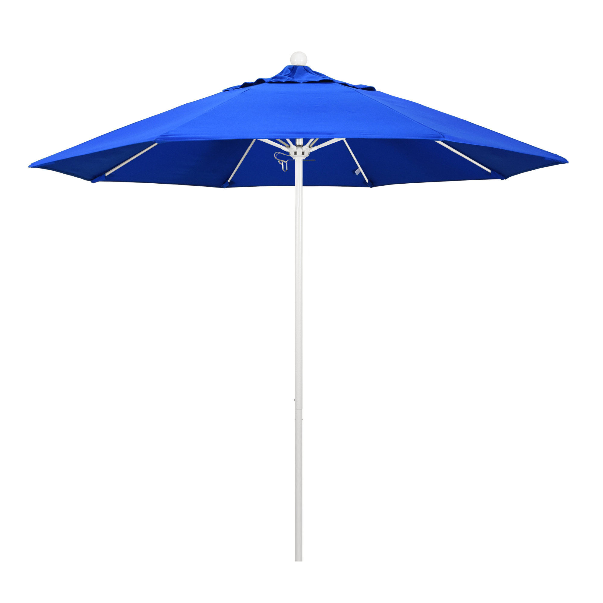 Maria 108'' Sunbrella® Outdoor Umbrella, Canvas Pacific Blue Sunbrella® Canvas, White