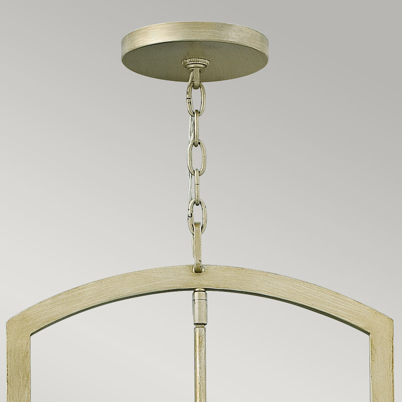 Talara 4 - Light Silver Lantern Pendant