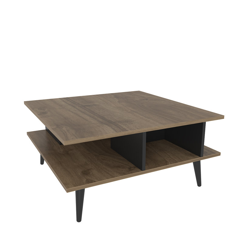 Akya Square Coffee Table, Walnut