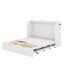 Structure de lit murale en bois avec tiroir et ports USB-687814694-687814681