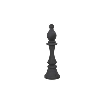 Sculpture Bishop Chess, pierre moulée, petit