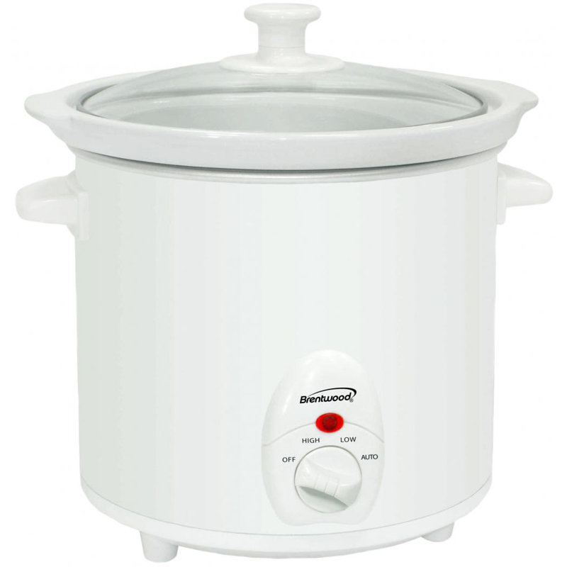 Brentwood Appliances 3-Quart Slow Cooker, White