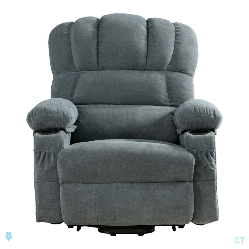 Power Lift Recliner Chair Recliners for Elderly with Heat and Massage, Blue