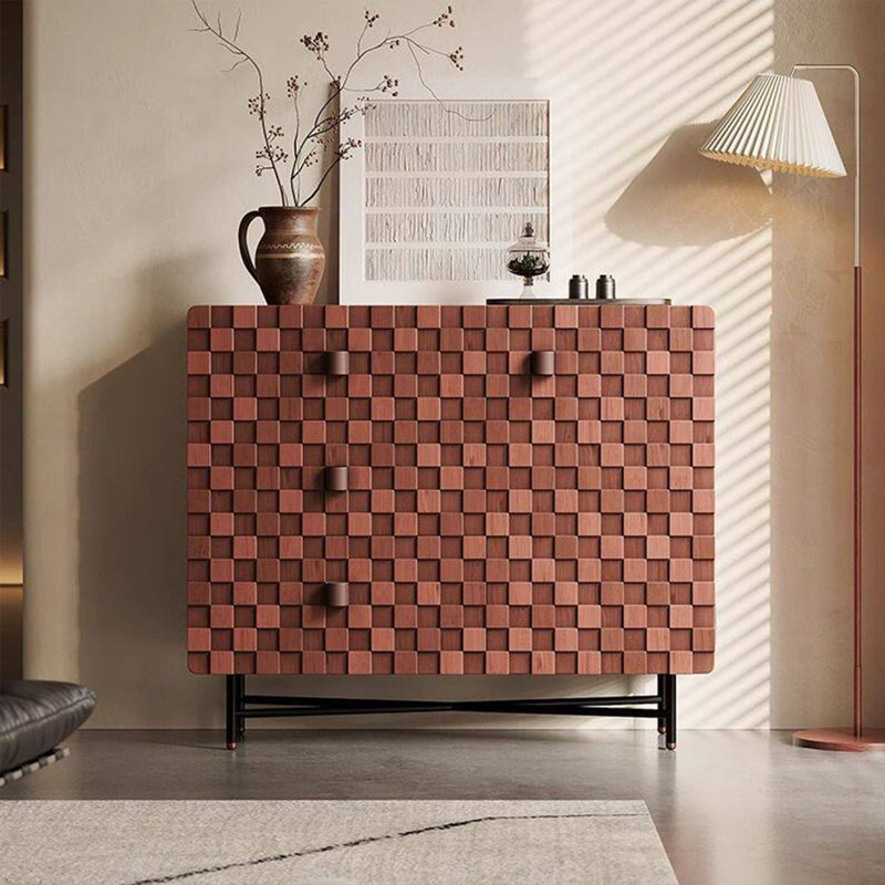 Middle-aged checkered sideboard