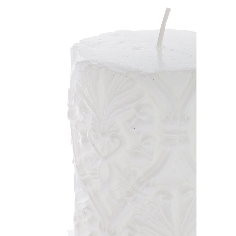Unscented Pillar Candle, White