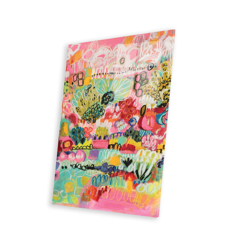 Boho Garden III sur plastique / acrylique par Karen Fields, peinture