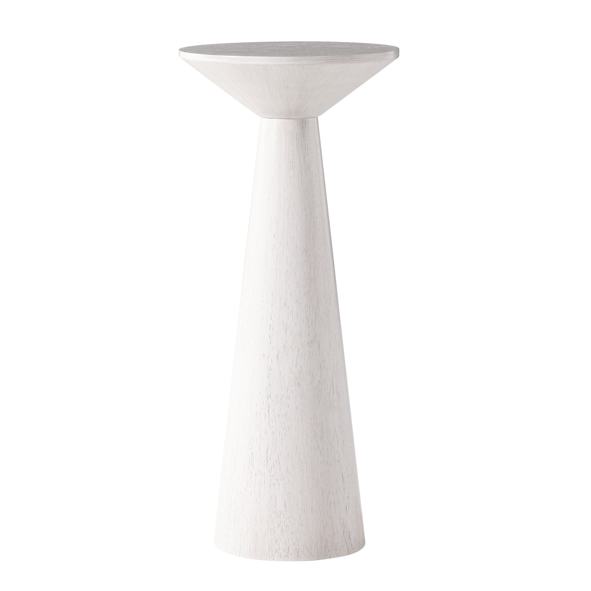 Bozovich Solid Wood End Table, White, 22.83" H x 9.84" W x 9.84" D