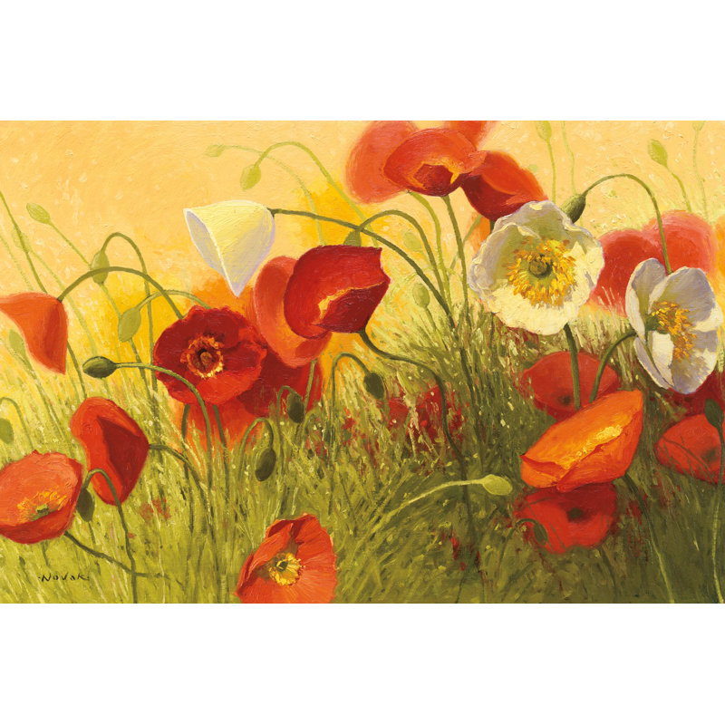 Havin A Heat Wave by Shirley Novak - Wrapped Canvas Painting, 20cm H x 30cm W