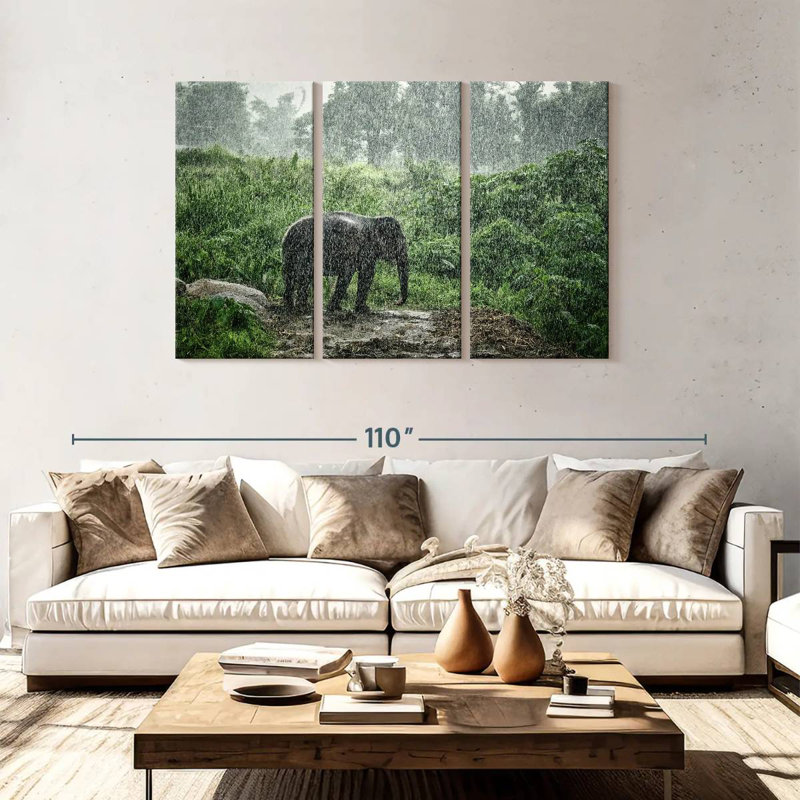 Brampt Elephant Rain Bath, 48" H x 74" W