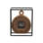 Iron Quartz movement / Crystal Tabletop Clock in Black