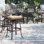 Lebanon Metal Outdoor 29'' Bar Stool with Cushion