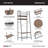 Steel Hall Tree with Bench and Shoe Storage