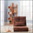 Fold Down Sofa Bed, Adjustable Floor Couch Sofa with One Pillow, 5 Reclining Position