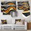 «Geometric Cooper Waves II», reproduction d'art moderne en métal, spirales abstraites en métal-253285075