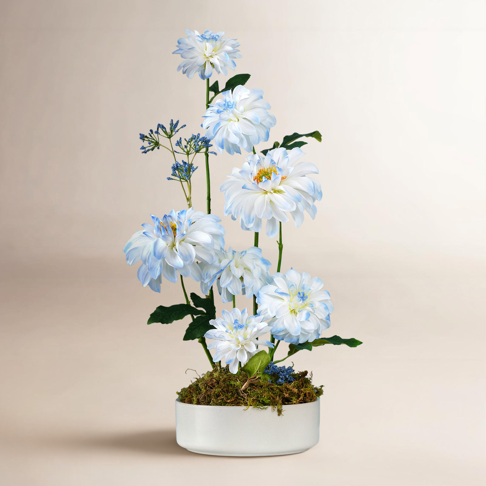 Dahlia Floral Stems, Blue