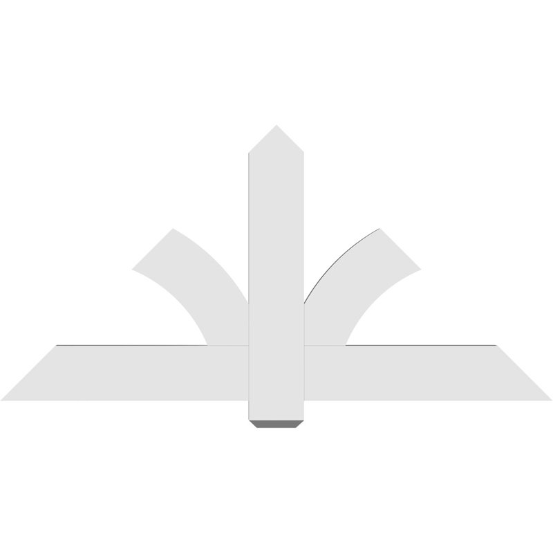 Support pour pignon en PVC Redmond, H 30 po x l 60 po (pas: 12/12), P 2 po x F 6 po