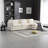 Millan 112" L Shaped Modular Sectional Sofa with Ottoman & Memory Foam-1468385779