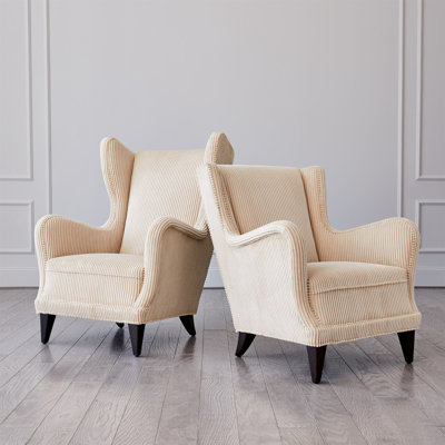 Wing Chair-Wide Wale Corduroy
