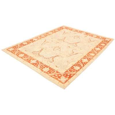 Tapis de la zone en laine gris foncé 9 pi 1 po x 11 pi 9 po à la main one-of-kind-noué la 2010 ushak Aarush