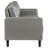 Grey 3-piece Track Arm Sofa Set