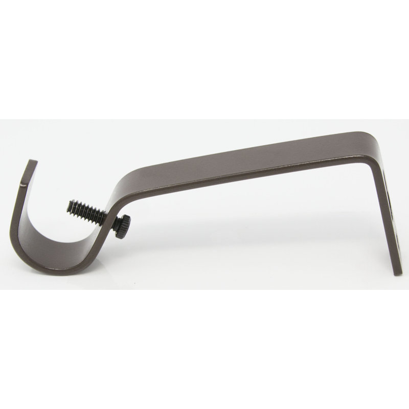 Support de fixation pour rideaux non réglable Perryville, Bronze, H 4 po x l 2 po x P 1 po