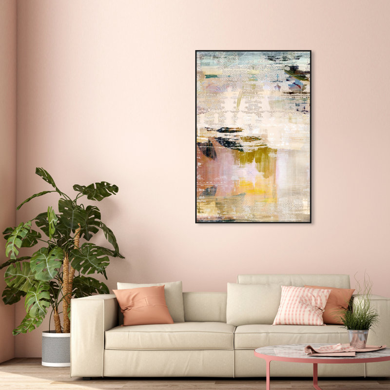 «Summer Layers» par Oliver Gal Print, Impression encadrée, H 55 po x l 37 po, Noir